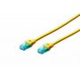 CAT 6 S-FTP patch cable, Cu, LSZH AWG 27/7, length 0.5 m, 10 pieces, color yellow