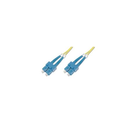 FO patch cord, duplex, SC (APC) to SC (APC) SM OS2 09/125 u, 10 m Length 10m