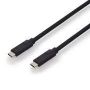 USB Type-C connection cable, type C to C M/M, 1.0m, full featured, Gen2, 5A, 10GB, 3.1 Version, CE, bl