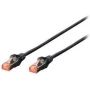 CAT 6 S-FTP patch cable, Cu, LSZH AWG 27/7, length 1 m, 10 pieces, color black