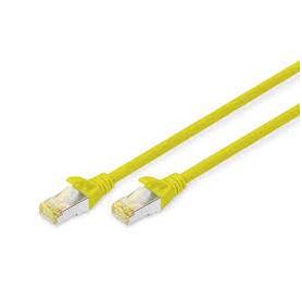 CAT 6 S-FTP patch cable, Cu, LSZH AWG 27/7, length 1 m, 10 pieces, color yellow