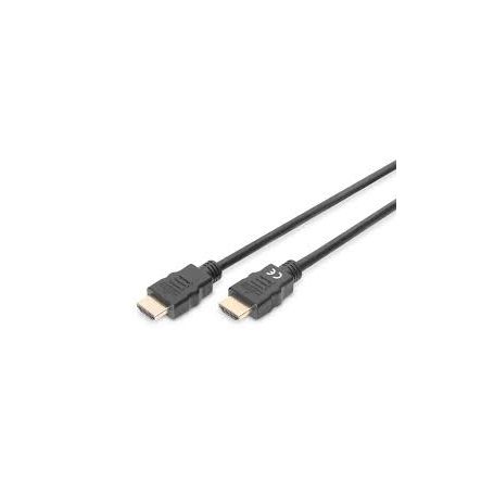 HDMI High Speed connection cable, type A M/M, 5.0m, w/Ethernet, Ultra HD 60p, HDMI certified, gold, bl