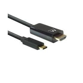 EWENT Cabo de conversão USB-C para HDMI macho 4K/60Hz, 2 m - EW9824