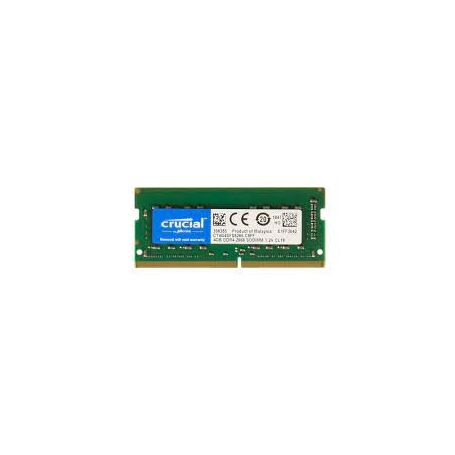 Crucial - DDR4 - 4 GB - SO DIMM 260-pinos - 2666 MHz / PC4-21300 - CL19 - 1.2 V - unbuffered - sem ECC