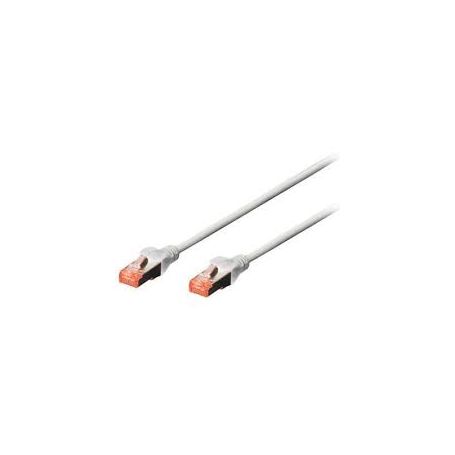 CAT 6 S-FTP patch cable, Cu, LSZH AWG 27/7, length 2 m, 10 pieces, color grey