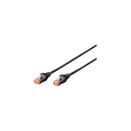 CAT 6 S-FTP patch cable, Cu, LSZH AWG 27/7, length 2 m, 10 pieces, color black