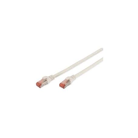 CAT 6 S-FTP patch cable, Cu, LSZH AWG 27/7, length 2 m, 10 pieces, color white