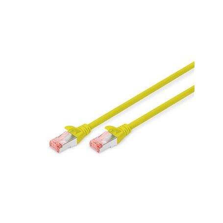 CAT 6 S-FTP patch cable, Cu, LSZH AWG 27/7, length 2 m, 10 pieces, color yellow