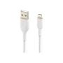 Lightning to USB-A Cable Braid 2M White