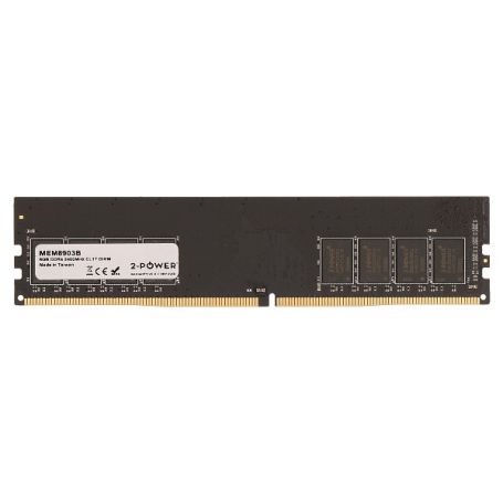 Memory DIMM 2-Power  - 8GB DDR4 2400MHz CL17 DIMM 2P-KVR24N17S8/8