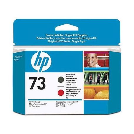 HP 73 Matte Black and Chromatic Red Printhead - CD949A