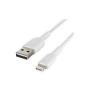 Lightning to USB-A Cable Braid 3M White