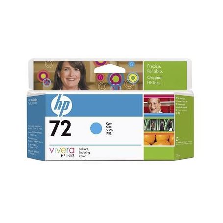 HP 72 130 ml Cyan Ink Cartridge with Vivera Ink - C9371A