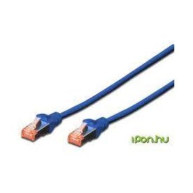 CAT 6 S-FTP patch cable, Cu, LSZH AWG 27/7, length 3 m, 10 pieces, color blue