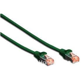 CAT 6 S-FTP patch cable, Cu, LSZH AWG 27/7, length 3 m, 10 pieces, color green