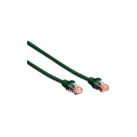 CAT 6 S-FTP patch cable, Cu, LSZH AWG 27/7, length 3 m, 10 pieces, color green