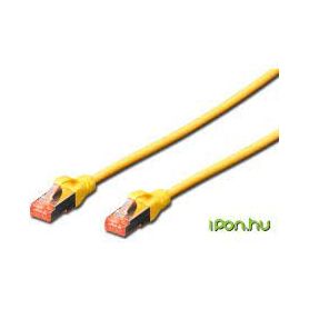 CAT 6 S-FTP patch cable, Cu, LSZH AWG 27/7, length 3 m, 10 pieces, color yellow