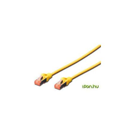 CAT 6 S-FTP patch cable, Cu, LSZH AWG 27/7, length 3 m, 10 pieces, color yellow