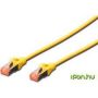 CAT 6 S-FTP patch cable, Cu, LSZH AWG 27/7, length 3 m, 10 pieces, color yellow