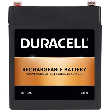 Battery UPS  Lead acid - Duracell 12V 5Ah VRLA Security Battery DR5-12