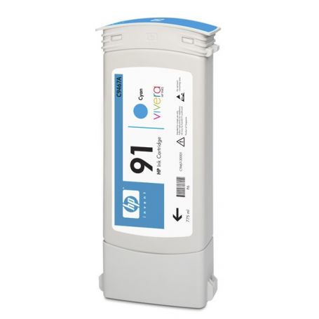 HP 91 775 ml Cyan Ink Cartridge with Vivera Ink - C9467A