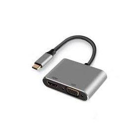 EWENT USB Type C HDMI 4K & VGA Dual Monitor Graphic Adapter - EW9700