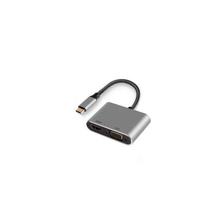 EWENT USB Type C HDMI 4K & VGA Dual Monitor Graphic Adapter - EW9700