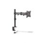 Single Monitor Desk Clamp Mount, black 45ø Swivel,45ø Tilt,rotate 360ø,15'-27' TFT, max load 8Kg, VESA max 100x100