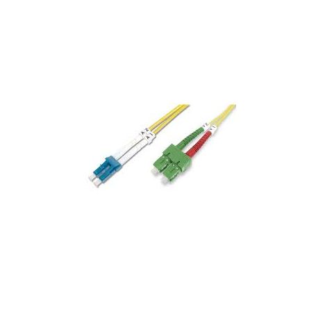 FO patch cord, duplex, SC (APC) to LC (APC) SM OS2 09/125 u, 10 m Length 10m