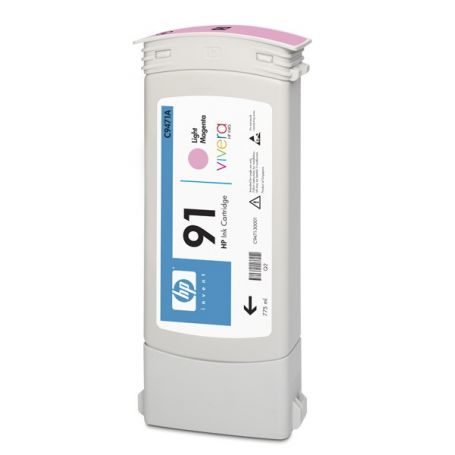 HP 91 775-ml Light Magenta DesignJet Pigment Ink Cartridge - C9471A