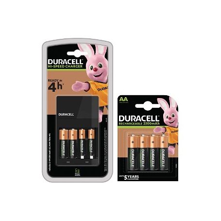 Power Charger UK - Duracell 4 Hour Charger + 6 AA, 2 x AAA BUN0081A