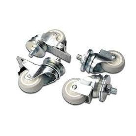 Castors for standard wall mounting cabinets set with 4 pieces, 2 pieces with brake system load capacity each of 250 kg