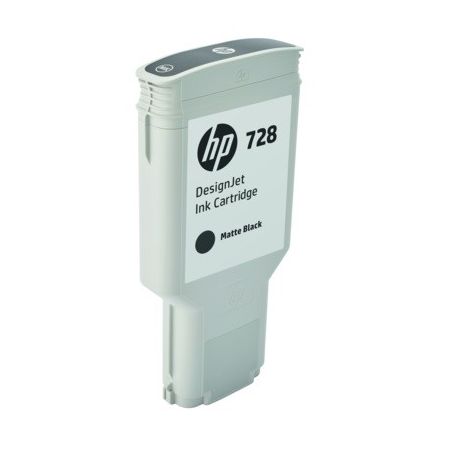 HP 728 300-ml Matte Black DesignJet Ink Cartridge - F9J68A