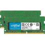 Crucial - DDR4 - 8 GB 2 x 4 GB - SO DIMM 260-pinos - 2666 MHz / PC4-21300 - CL19 - 1.2 V - unbuffered - sem ECC