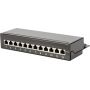 DIGITUS Desktop CAT 6A Patch Panel, shielded Class EA, 12-port RJ45, 8P8C, LSA