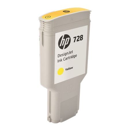 HP728 300-ml Yellow InkCart - F9K15A