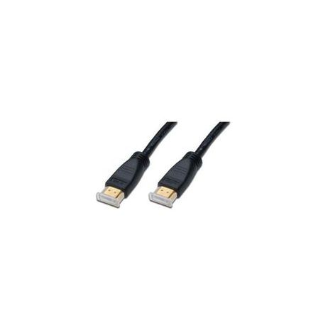 HDMI High Speed connection cable, type A, w/ amp. M/M, 10.0m, Full HD, CE, gold, bl