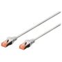 CAT 6 S-FTP patch cable, Cu, LSZH AWG 27/7, length 10 m, 5 pieces, color grey