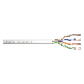 CAT 5e U-UTP patch cable, raw length 100 m, paper box, AWG 26/7, PVC, simplex, color grey