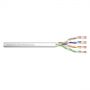 CAT 5e U-UTP patch cable, raw length 100 m, paper box, AWG 26/7, PVC, simplex, color grey