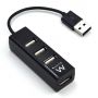 HUB USB2.0 4P. EWENT EW1123 PRETO