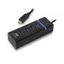 EWENT HUB USB 4 USB 3.1 portas Gen1 (USB 3.0) tipo-C - EW1137