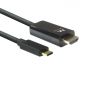 EWENT Cabo de conversão USB-C para HDMI macho 4K/60Hz, 2 m - EW9824