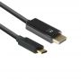 EWENT Cabo de conversão USB-C para DisplayPort macho 4K/60Hz, 2 m - EW9826