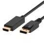 EWENT Cabo Adaptador DisplayPort para HDMI 1.2, gold-plated, 3.0m - EC1432