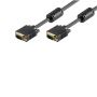 EWENT Cabo VGA/SVGA 15pin HD plug M/M com ferrites, CU,AWG28, 1.8m - EC1103