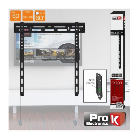 SUPORTE LCD 32''-60'' 60Kg V.600x400 PRO-K FX703