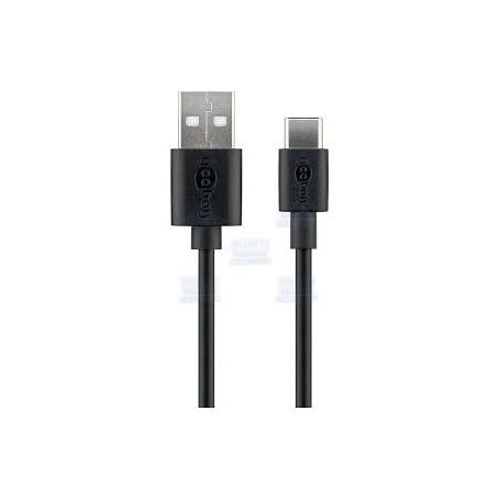 CABO USB-C (M)  USB-A 2.0 (M) 1.0m