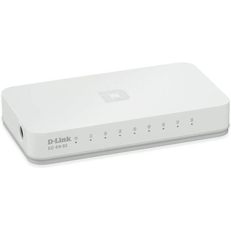 D-link 8-Port 10/100Mbps Fast Ethernet Unmanaged Switch - IEEE 802.3 10BASE-T - GO-SW-8E/E