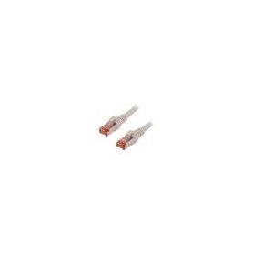 CAT 6 S-FTP patch cable, Cu, LSZH AWG 27/7, length 10 m, color grey